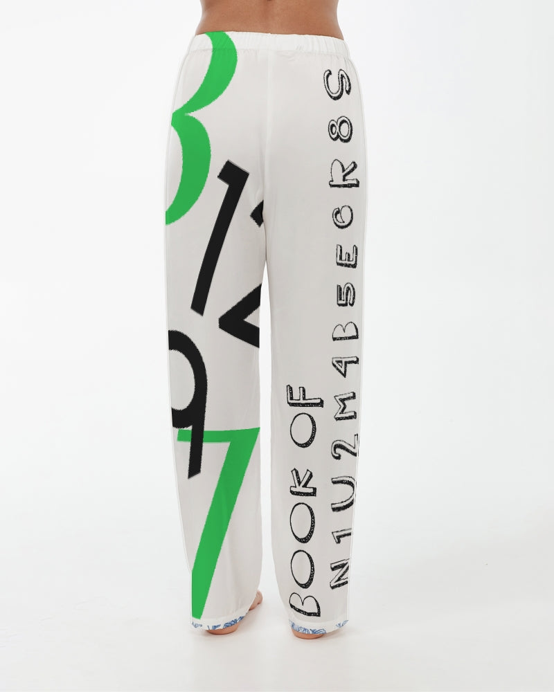 The BOOK of NUMBERS Women's Satin Pajama Pants